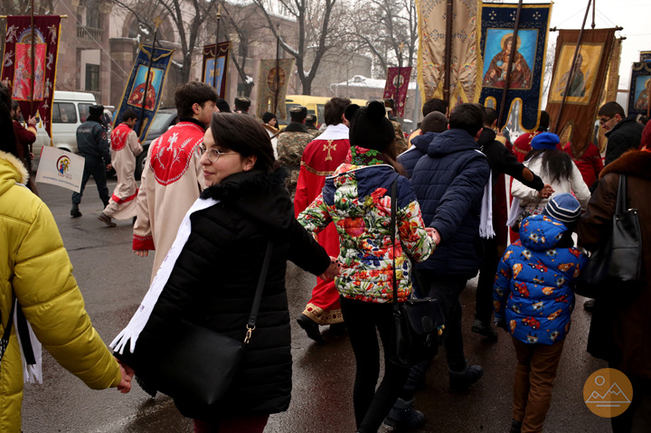 Saint Sargis Feast, celebration in Yerevan, Armenia