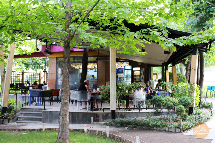 Achajour cafe at Lover's Park in Yerevan
