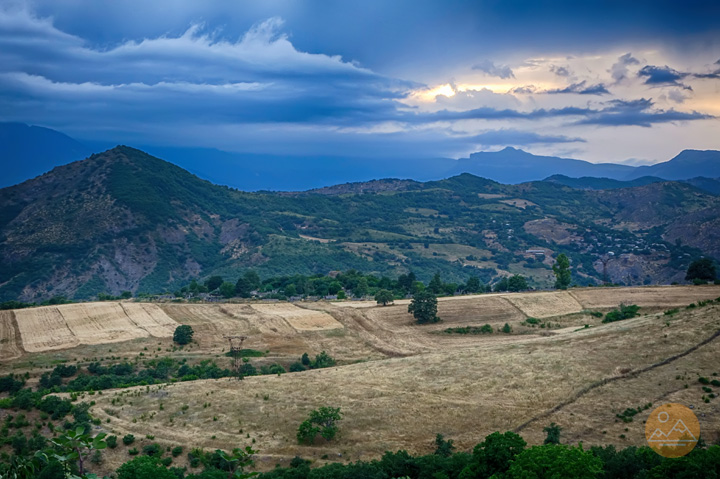 View of Mount Khustup in Armenia