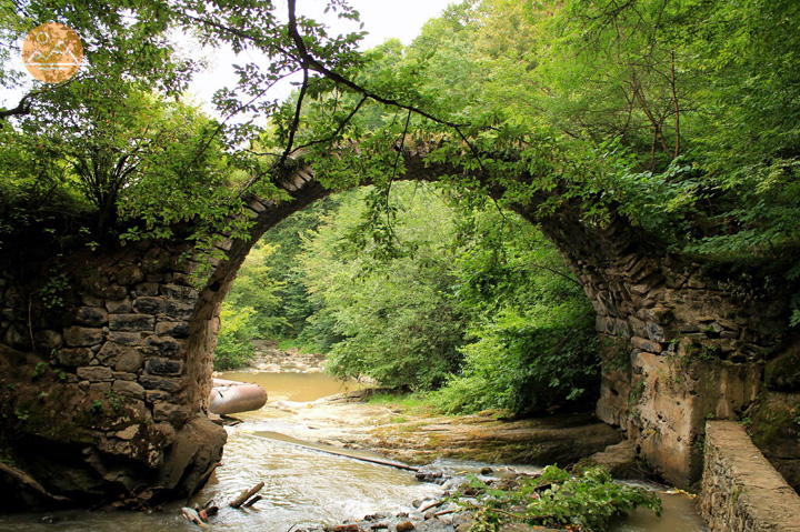 12-13th century Sranots bridge in Armenia