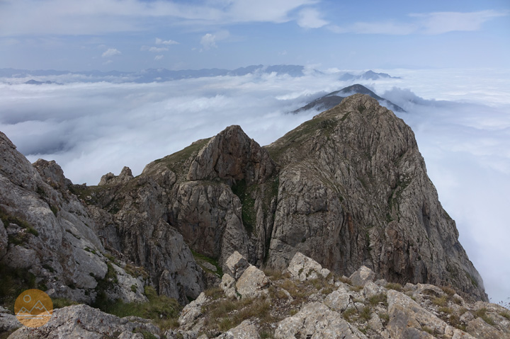 Hiking to the summit of Mount Khustup in Armenia