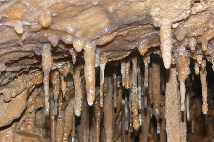 Stalactities in one of the caves in Armenia