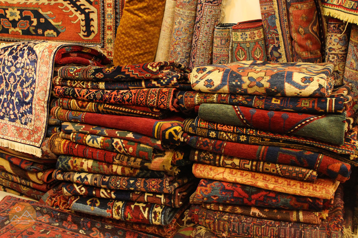 Armenian carpets at Vasilyan's antique gallery