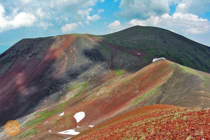 Colorful landscapes of the Mount Azhdahak in Armenia