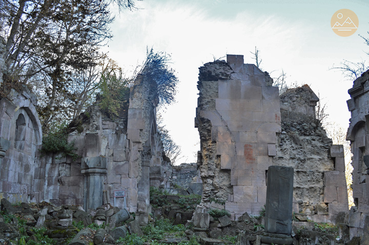 Ruins of Bardzrakash Surb Grigor Monastery, Dsegh village, Armenia