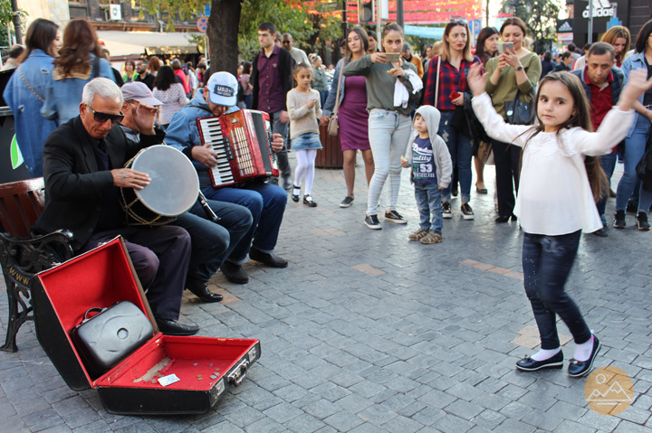 Street musicians in Yerevan, Armenia