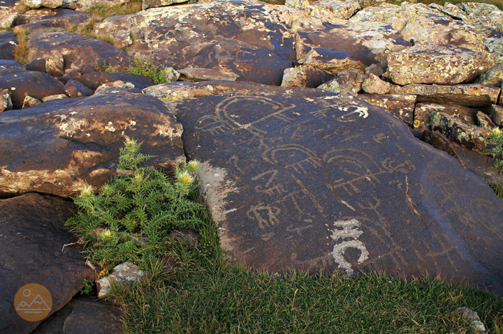 Petroglyphs around Ughtasar mountain in Armenia