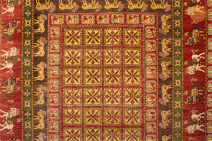 Pazyryk rug at Megerian carpets in Yerevan, Armenia