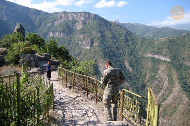 Harsnadzor watchtower - a viewpoint near Tatev Monastery, Armenia