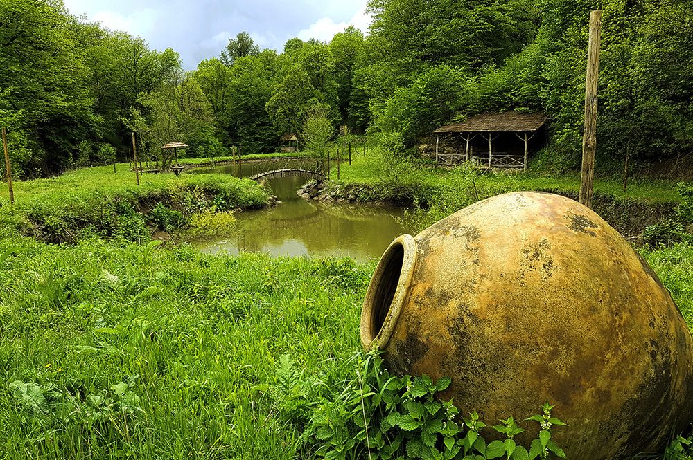 Ecokayan Ponds and Ancient Wine Jar, Dilijan Armenia - Photo: Ecokayan © 